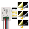 Hot sale DC 12-24V WIFI Remote 5 Channels Controller for RGB 5050/2835 Strip light